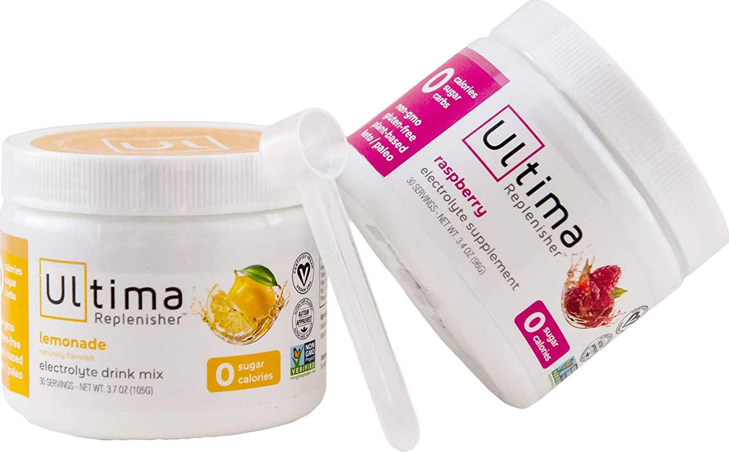 Ultima Replenisher Lemonade Ultima Electrolyte Powder Raspberry Bundle | Ultima Replenisher Variety Pack | Hydration | Keto | Paleo | Zero Carbs | Zero Sugar