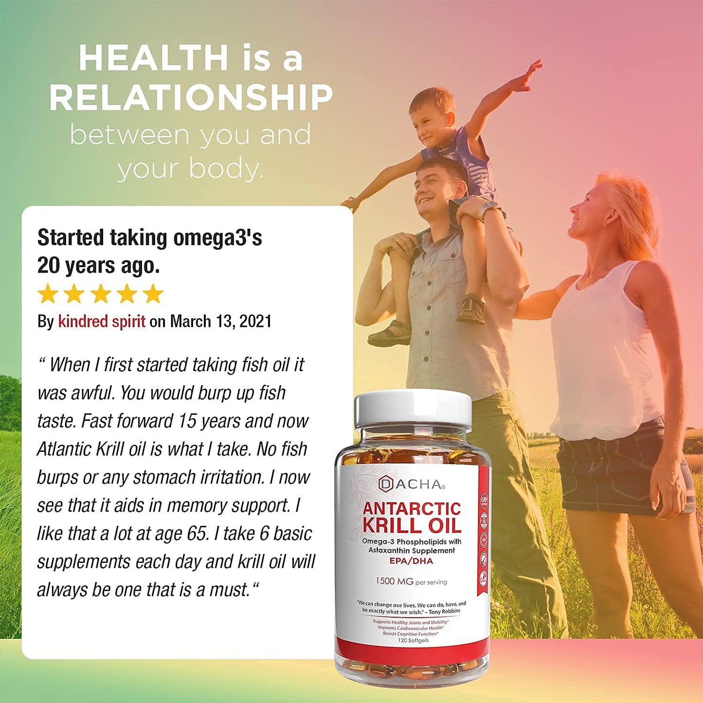 Ultimate Heart and Mental Health Bundle - Rhodiola And Krill Oil, 120 Pills With Omega 3 Rich Antarctic Astaxanthin, Natural Nootropics, Mood Adaptogen, Antioxidant Stress Relief, Memory, Energy Booster