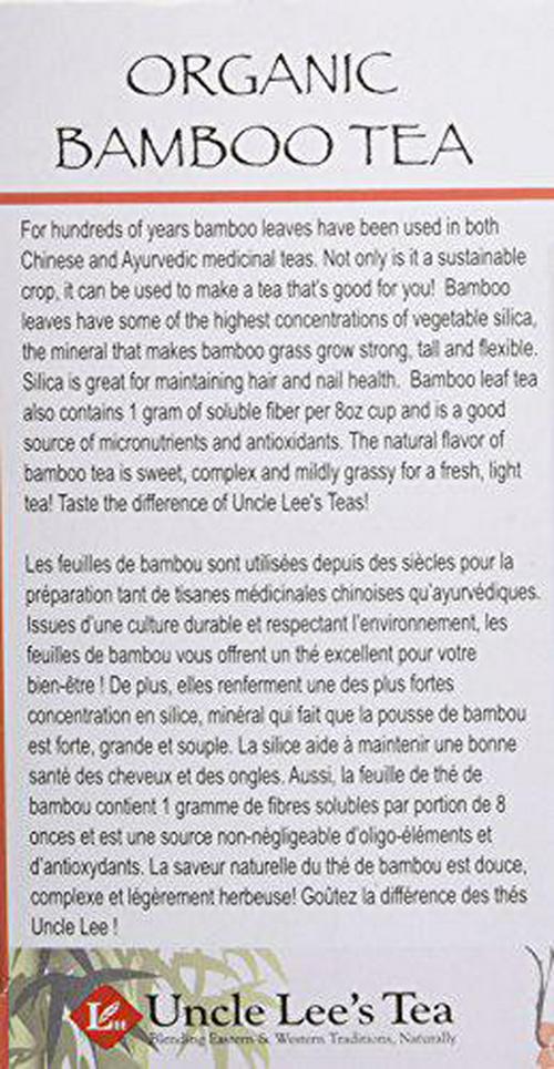 Uncle Lee's Tea Organic Tea, Bamboo Hibiscus, 1.02 Ounce, 18 Count