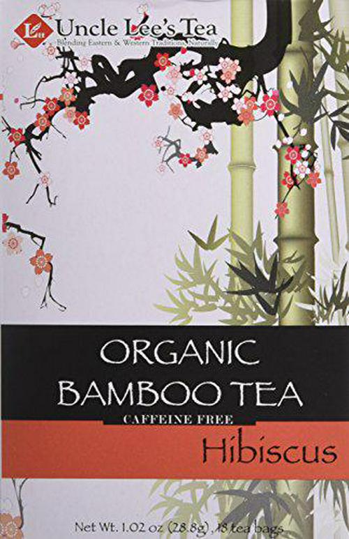 Uncle Lee's Tea Organic Tea, Bamboo Hibiscus, 1.02 Ounce, 18 Count