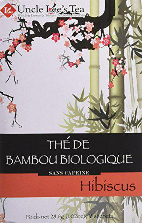 Uncle Lee's Tea Organic Tea, Bamboo Hibiscus, 1.02 Ounce, 18 Count