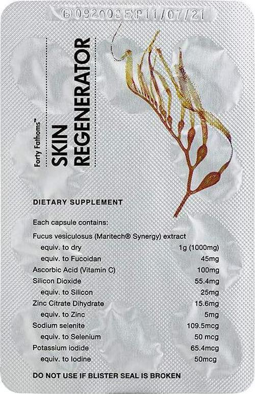 Unichi - Forty Fathoms Skin Regenerator Dietary Supplement, 30 count