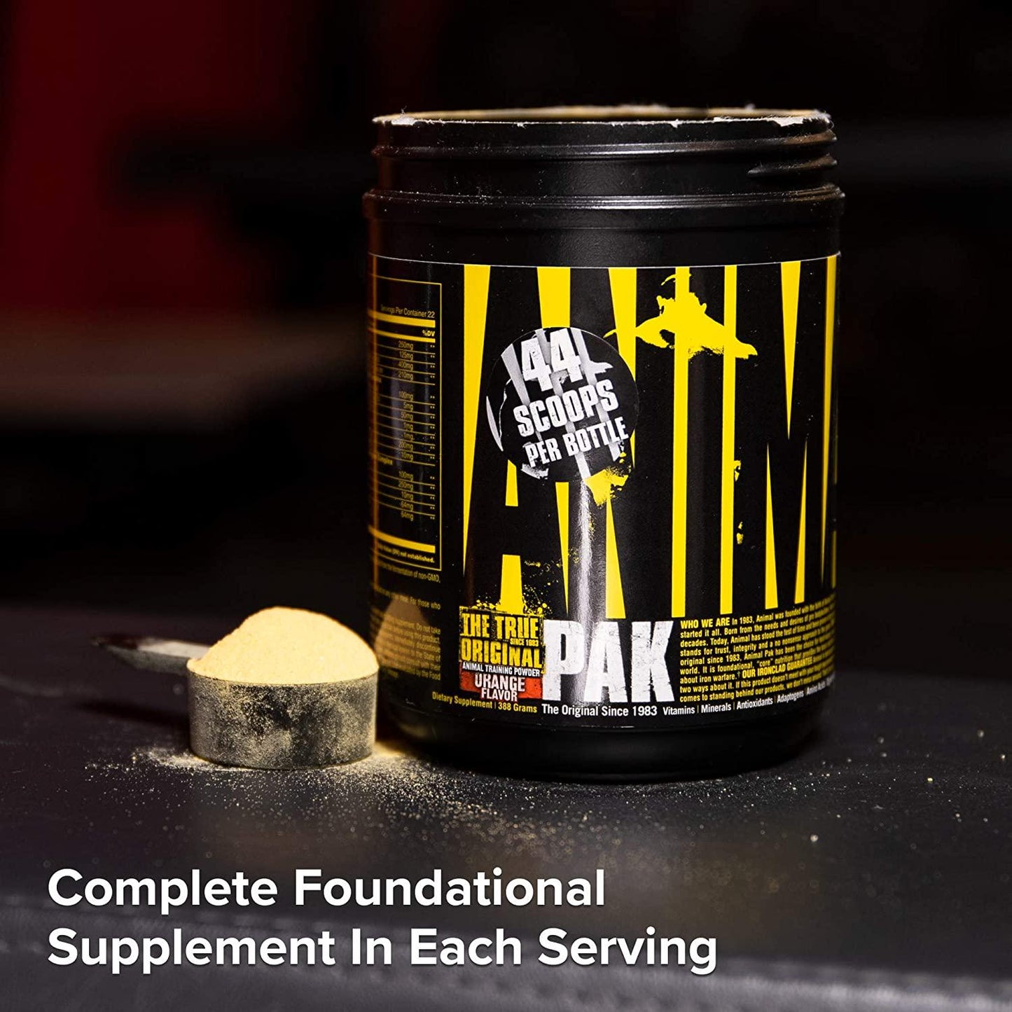 Universal Nutrition Animal Pak Sports Nutrition Multivitamin Supplement Powder Orange 44 Count