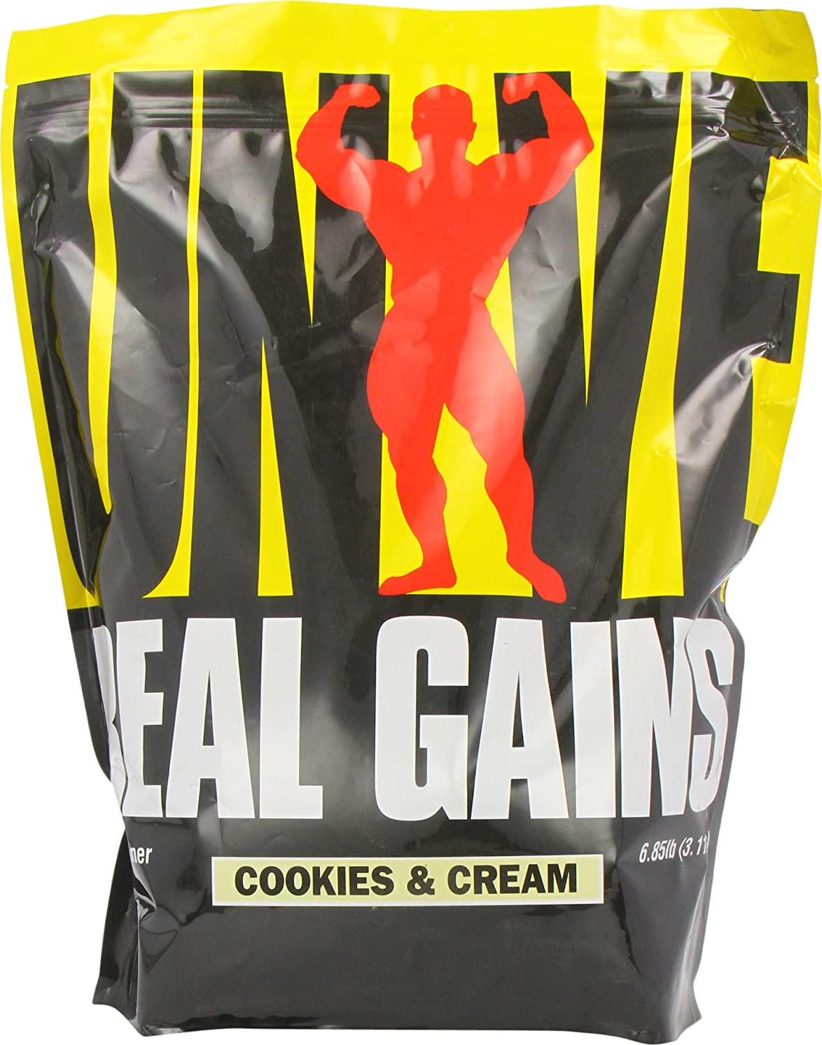 Universal Nutrition Real Gains, Cookies and Cream, 6.85-Pounds