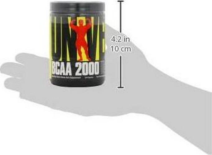 Universal Nutrition BCAA 2000 Pure Capsules, Free Form BCAAs with Co-Factors, 120-Count Bottles