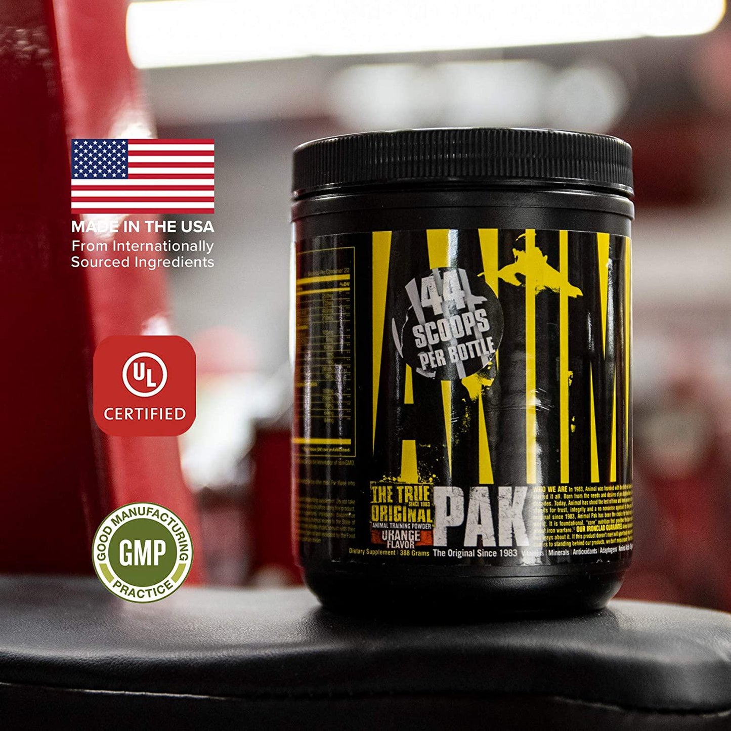 Universal Nutrition Animal Pak Sports Nutrition Multivitamin Supplement Powder Orange 44 Count