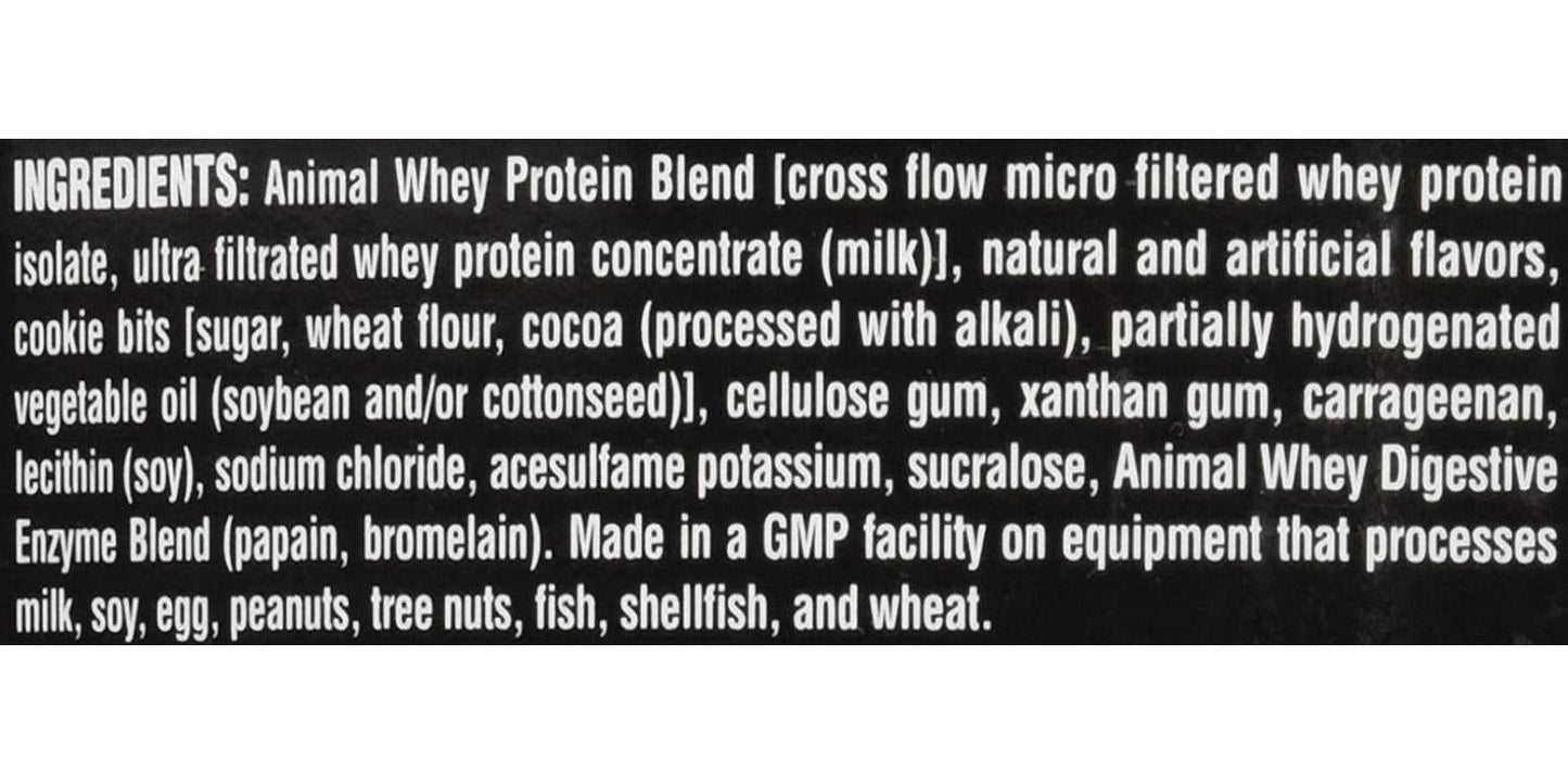 Universal Nutrition Animal Whey Isolate Loaded Whey Protein Powder Supplement, Cookies and Cream, 4 Pound