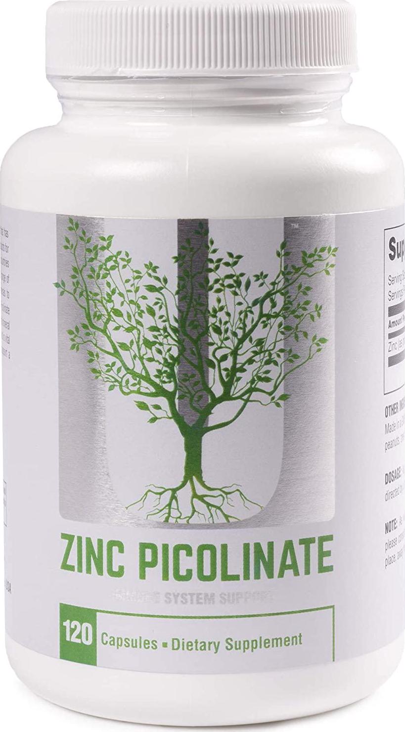 Universal Nutrition Zinc Picolinate - 25mg of Zinc Picolinate- 4 Month Supply - 1 Capsule Per Serving - 120 Capsules, 120 Count
