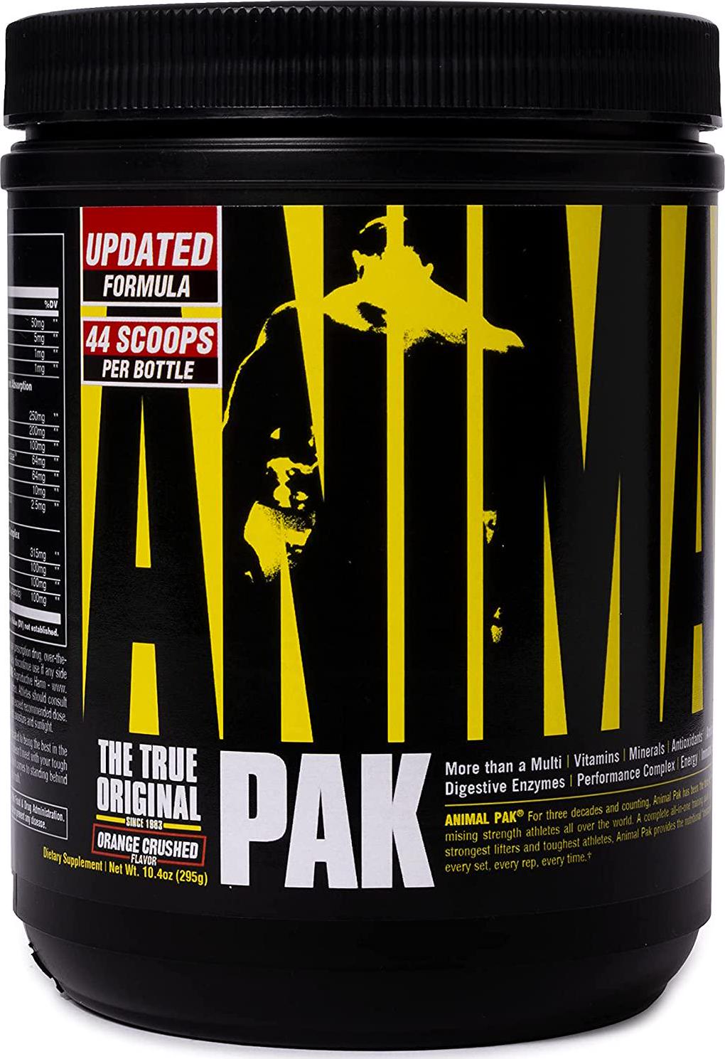 Universal Nutrition Animal Pak Sports Nutrition Multivitamin Supplement Powder Orange 44 Count