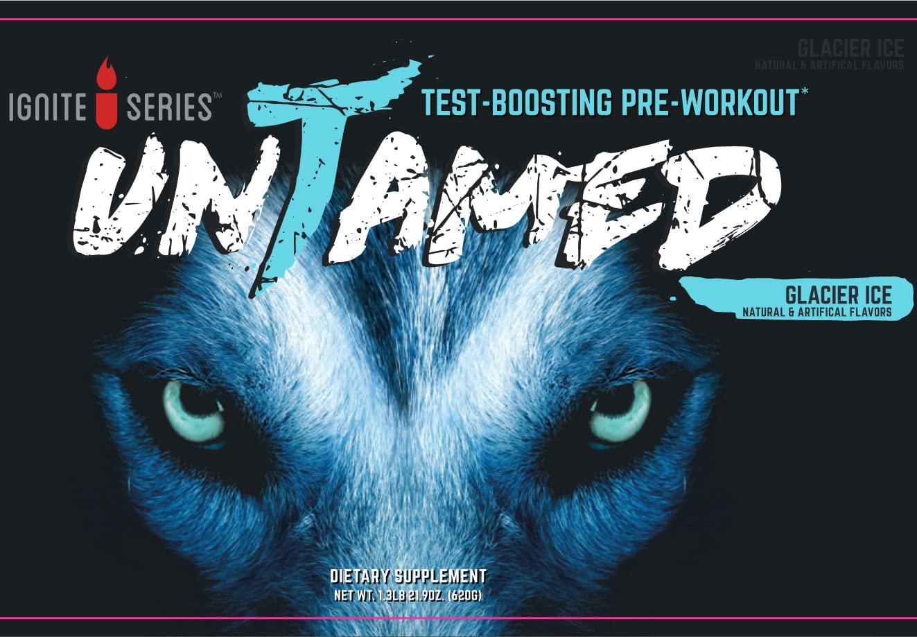 Untamed Testosterone-Boosting Pre-Workout for Men (Glacier Ice)