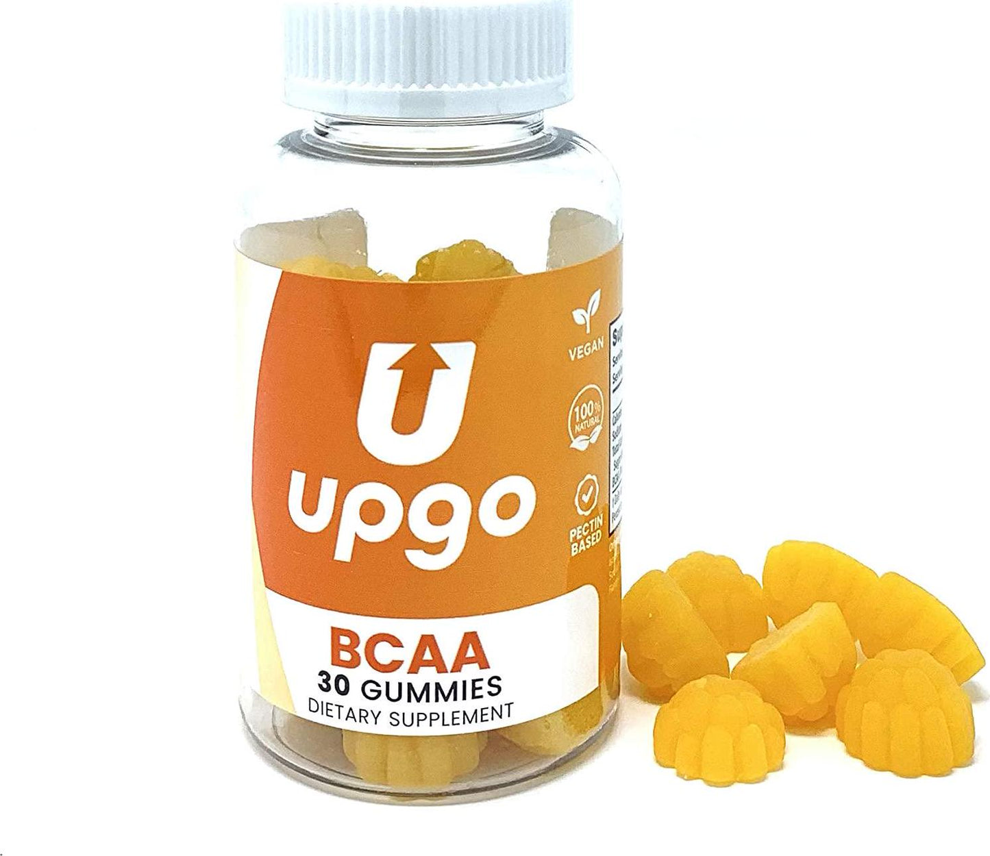 UpGo Supplements BCAA Gummies Amino Acid Supplement, 30 Count