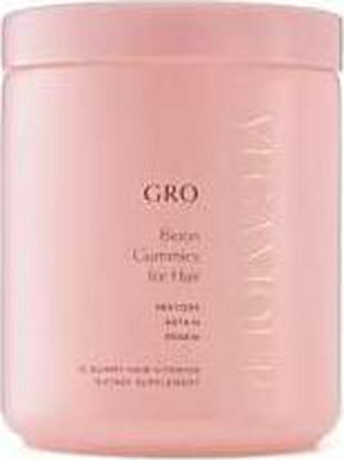 VEGAMOUR GRO Biotin Gummies for Hair Strawberry Heart, 30 Count