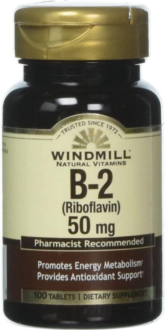 VIT B-2 TABS 50 MG WMILL 100