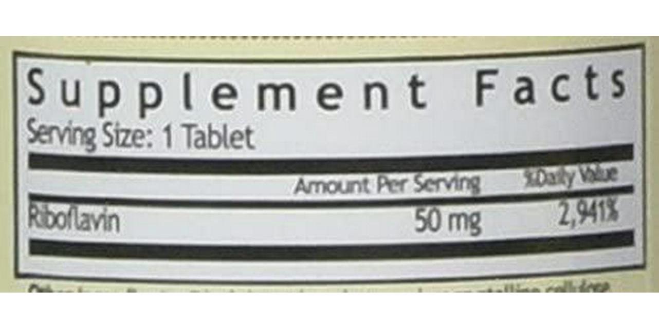 VIT B-2 TABS 50 MG WMILL 100