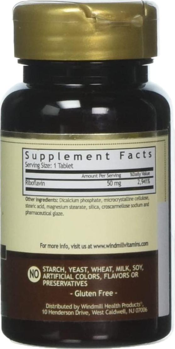 VIT B-2 TABS 50 MG WMILL 100