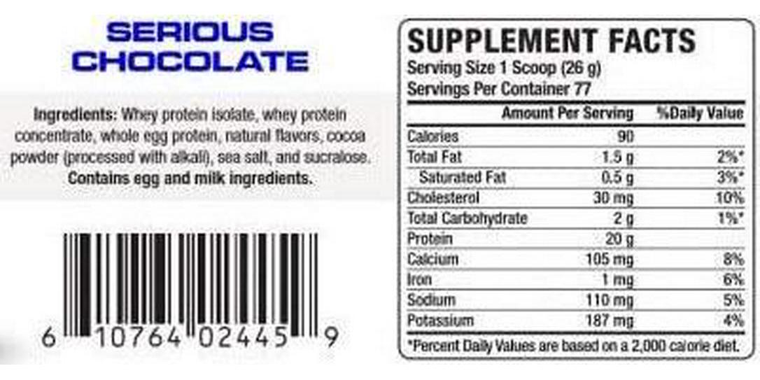 VPX Proplex Protein Powder - 3 Protein Source Blended Protein Powder, Whey Protein Isolate, Whey Protein Concentrate, Whole Egg Protein Blended Protein Powder - Chocolate, 4.4 Pound (Pack of 1)