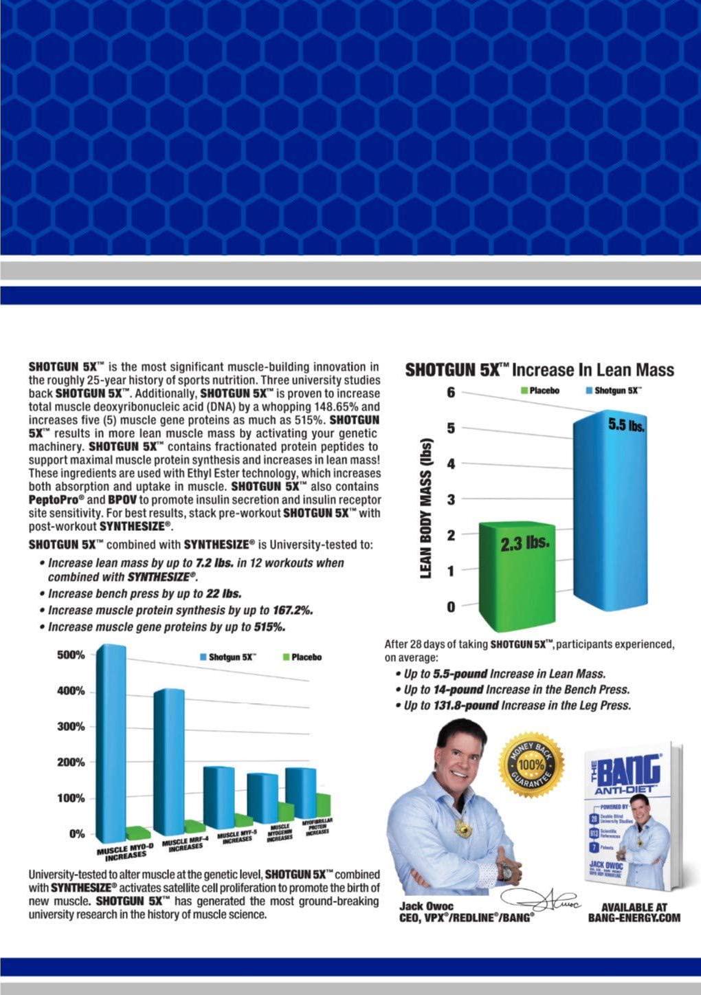 VPX Shotgun 5X Pre Workout Supplement for Men -Preworkout Energy Powder - Sour Heads Flavor - 20 Servings