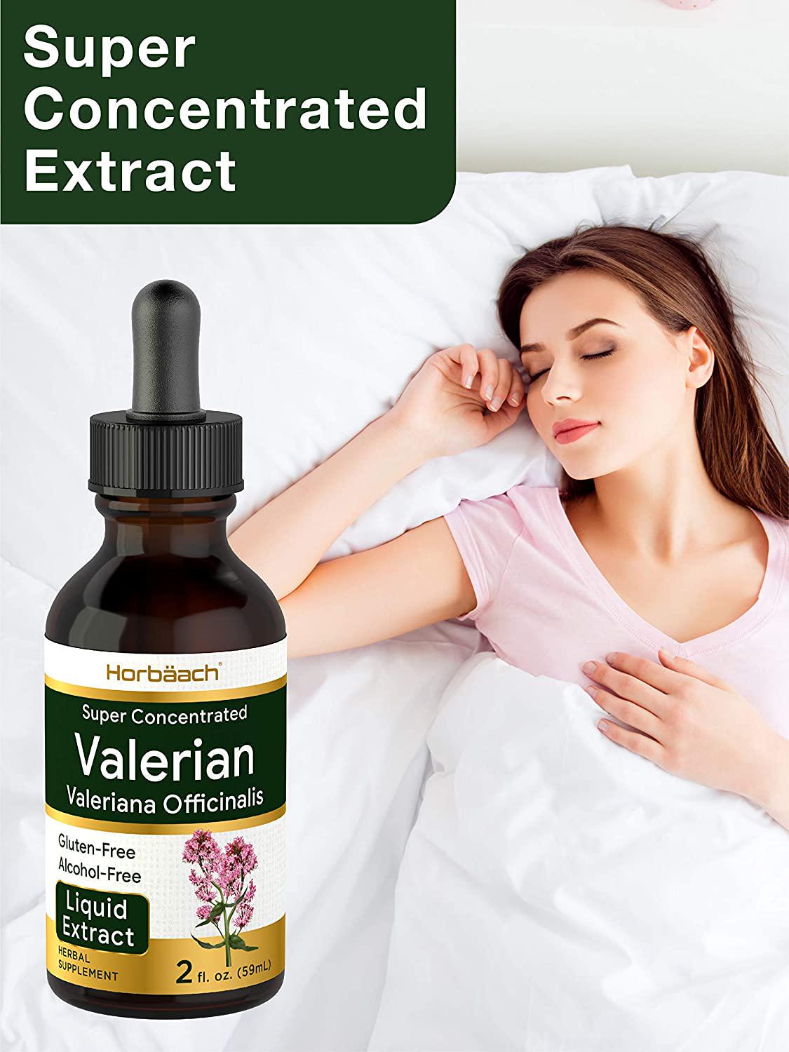 Valerian Root Extract Drops | 2 fl oz | Alcohol Free | Vegetarian, Non- GMO Gluten Free Liquid | by Horbaach