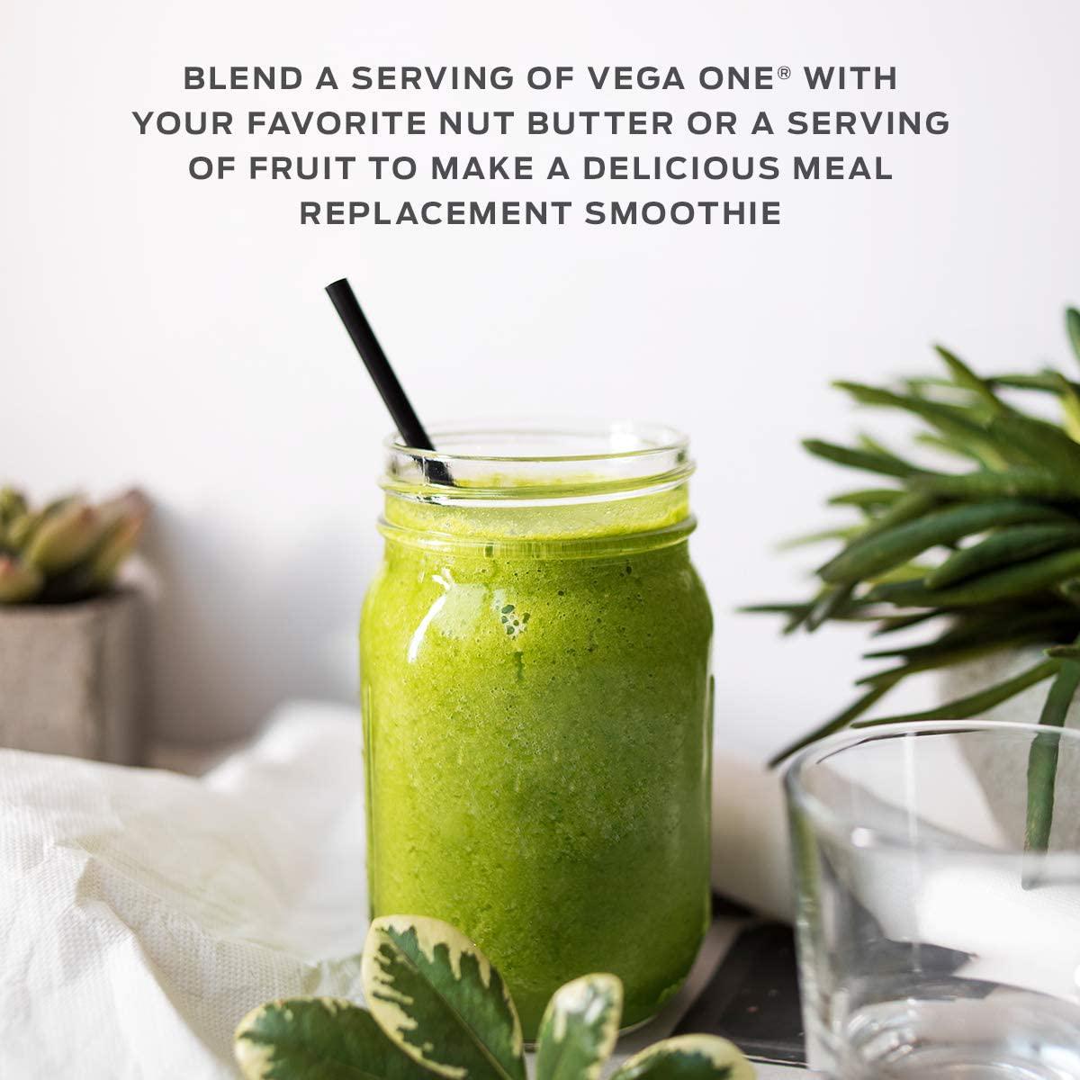 Vega One Organic All-in-One Shake Berry (9 servings, 12.1 oz) - Plant Based Vegan Protein Powder, Non Dairy, Gluten Free, Non GMO