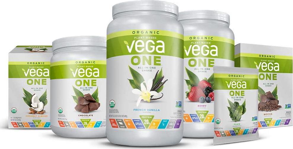 Vega Organic All-in-One Vegan Protein Powder French Vanilla (18 Servings) Superfood Ingredients, Vitamins for Immunity Support, Keto Friendly, Pea Protein for Women and Men, 1.5 lbs(Packaging May Vary)
