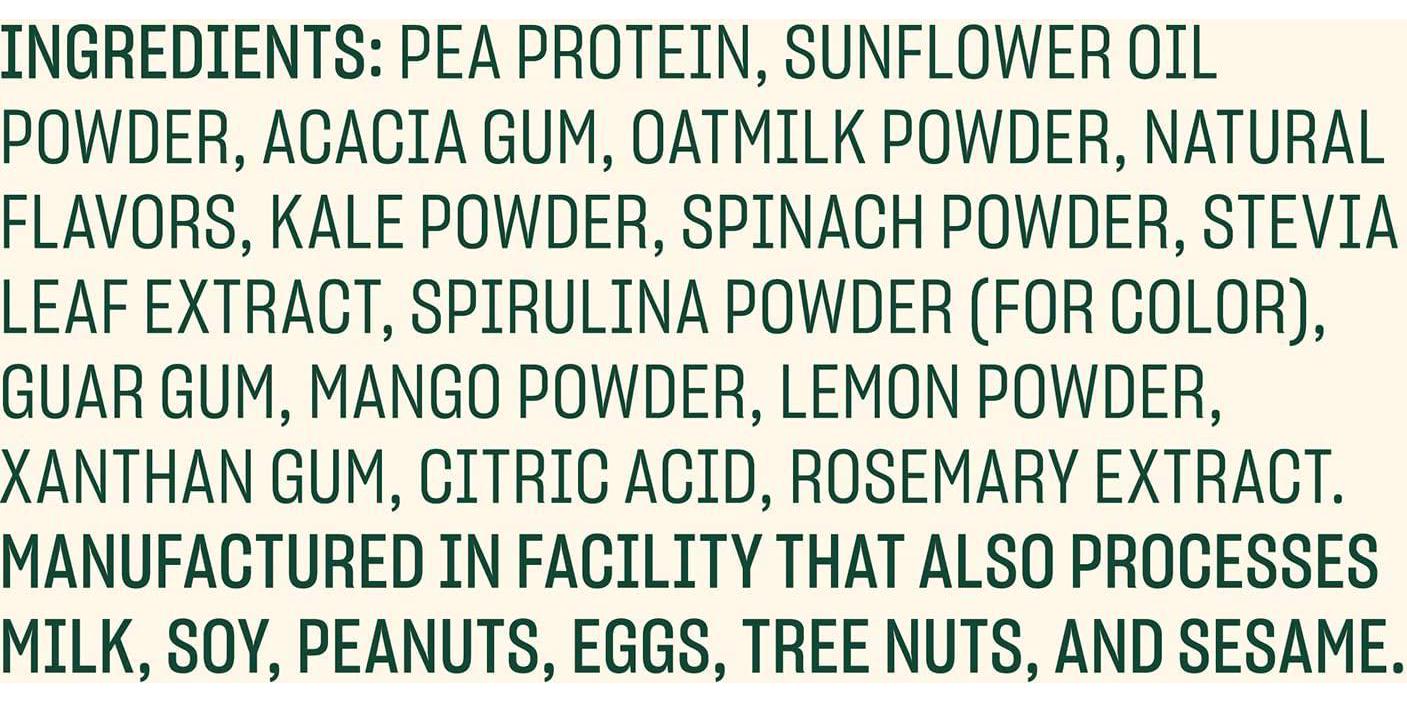 Vega Real Food Smoothie, Tropical Green Paradise, Vegan Protein Powder, 20g Plant Based Protein, No Blender Required, Gluten Free, Non GMO, Pea Protein for Women and Men, 1.23 Pounds (14 Servings)