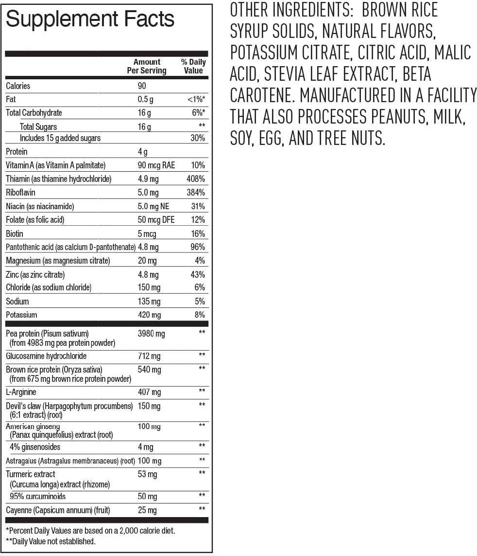Vega Sport Recovery,Tropical, Post Workout Recovery Drink for Women and Men, Electrolytes, Carbohydrates, B-Vitamins, Vitamin C and Protein, Vegan, Gluten Free, Dairy Free (20 Servings)