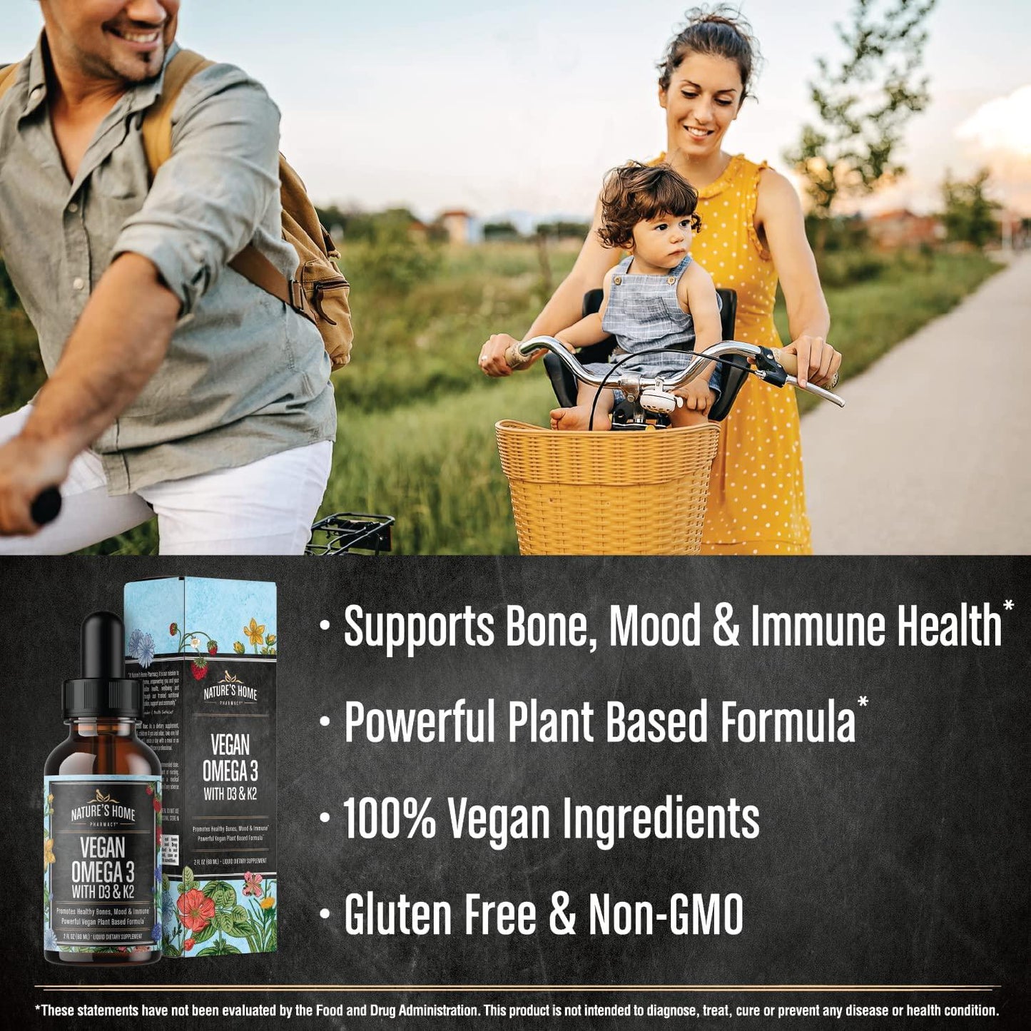 Vegan Omega 3 with Vegan D3 and K2 EPA DHA