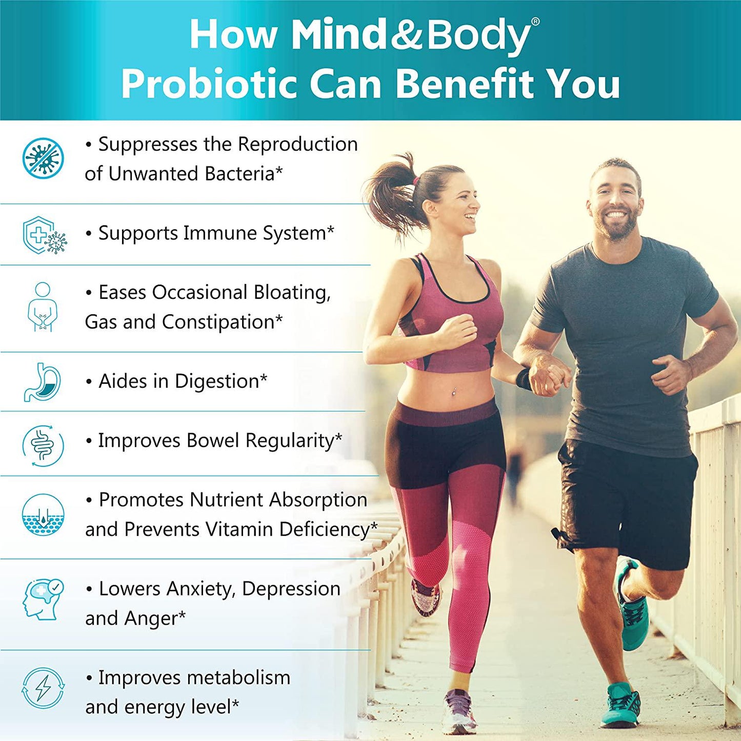 Vegan Probiotic 50 Billion CFU Prebiotics and Probiotics for Men, Probiotics for Women Digestive Health and Gut Health |10 Probiotic strains Bifidobacterium and Lactobacillus Supplement for Men and Women