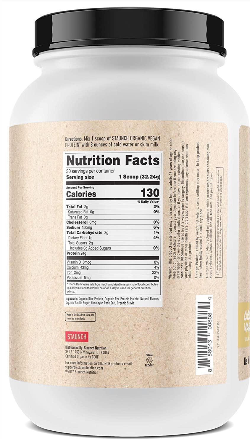 Vegan Protein - (30 Serves - Organic Vanilla)