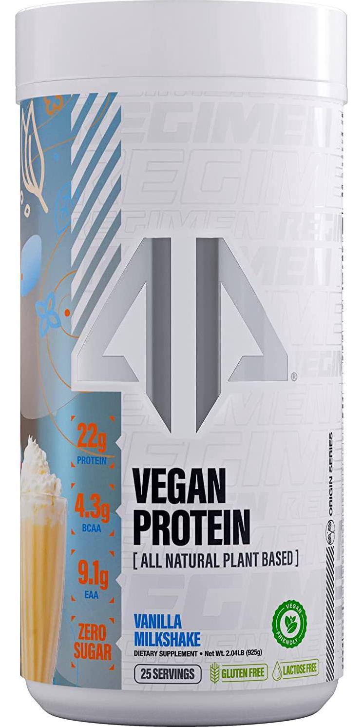 Vegan Protein by AP Regimen | All-Natural Plant Based Pea Protein | Keto Friendly for Men and Women | 22 Grams Protein per Serving | Gluten, Lactose and Soy Free | 25 serv (Vanilla Milkshake)