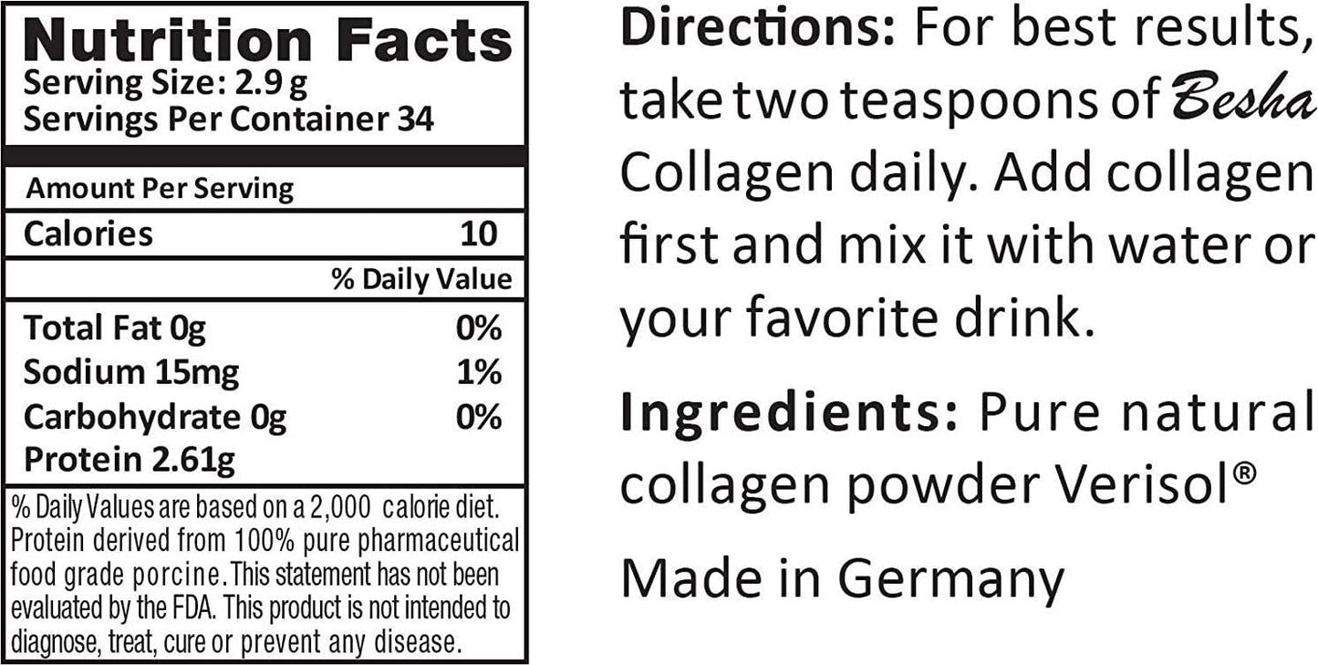 Verisol Collagen Bioactive Peptides (Natural Collagen Powder) Made in Germany