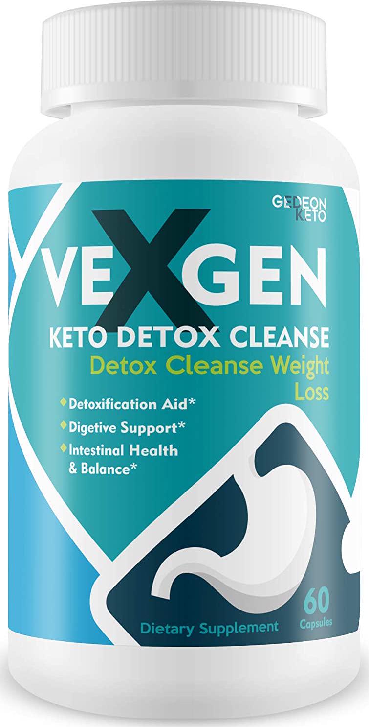 Vexgen Keto Detox Cleanse - Detox Cleanse Weight Loss - Help Shrink Your Gut and Waist - Detoxification Aid - Digestive Support - Intestinal Health and Balance - Purify You Body Starting with Your Gut