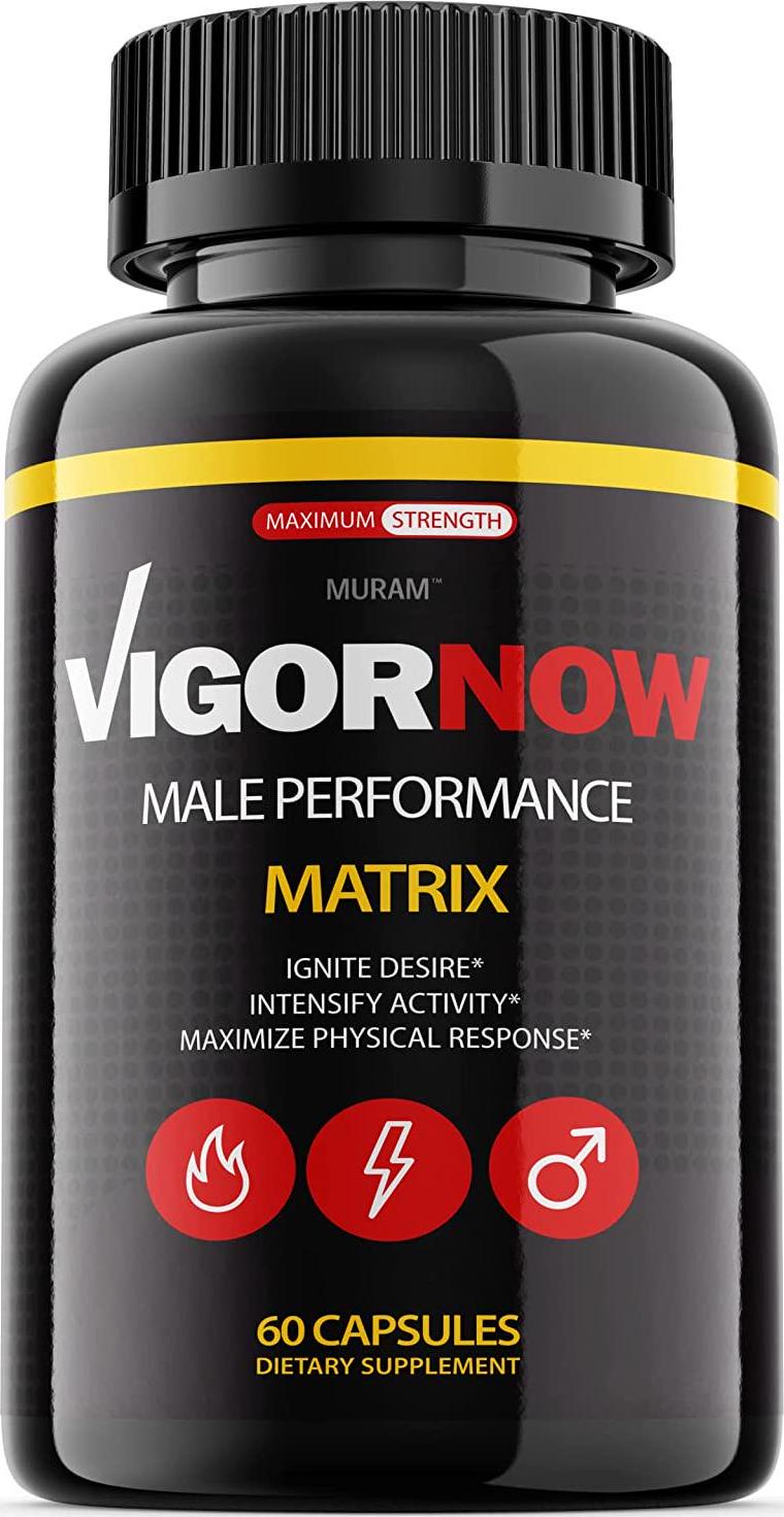 Vigor Now Pills Matrix, Original Formula, 1 Bottle, (60 Capsules)