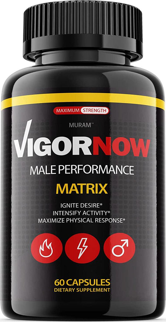 Vigor Now Pills Matrix, Original Formula, 1 Bottle, (60 Capsules)
