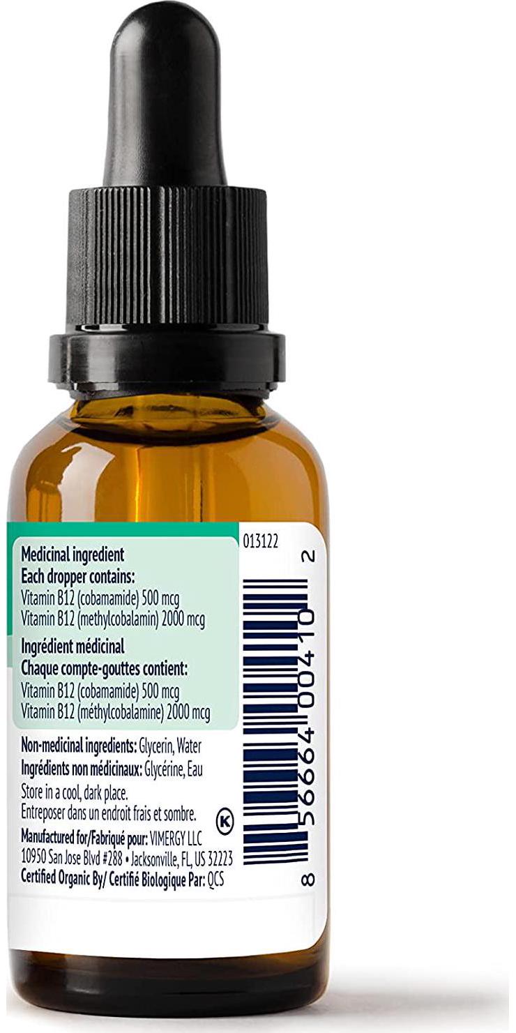 Vimergy USDA Organic B-12 (30 ml)