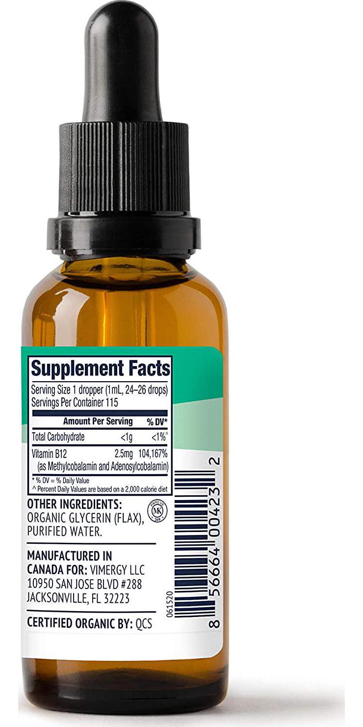 Vimergy USDA Organic B-12 (30 ml)