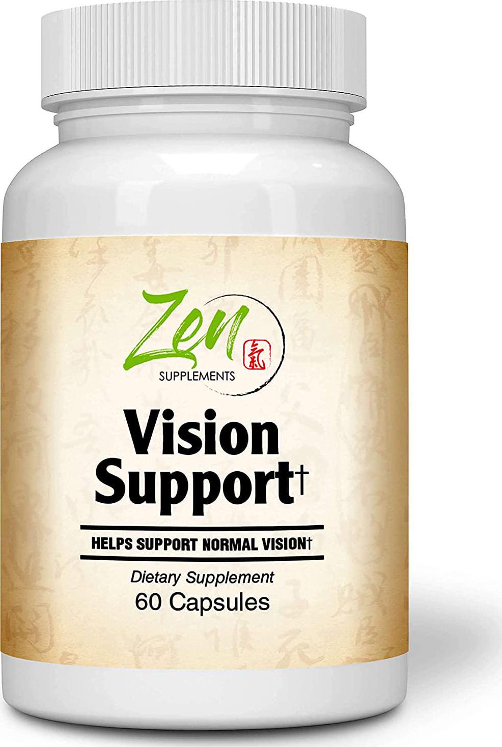 Vision Support - Best Eye Health and Vision Vitamins with Lutein, Bilberry, Eyebright and Carotenoids Powerful Supplement for Eye Health and Antioxidant Support 60 Caps