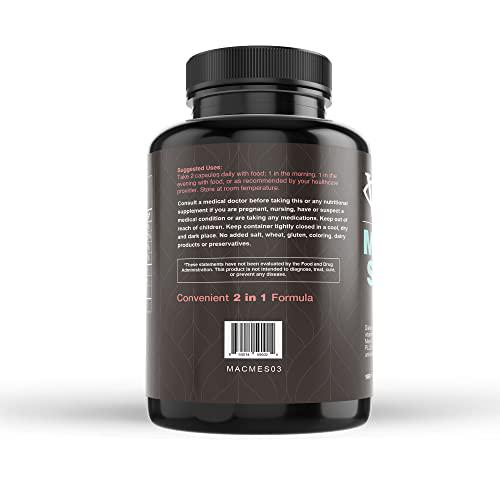 Visual Advantage Macular Support + Meso-Z Blue Light Eye Vitamin with Triple Antioxidants for Advanced Protection Against Digital Screens (180-Count)