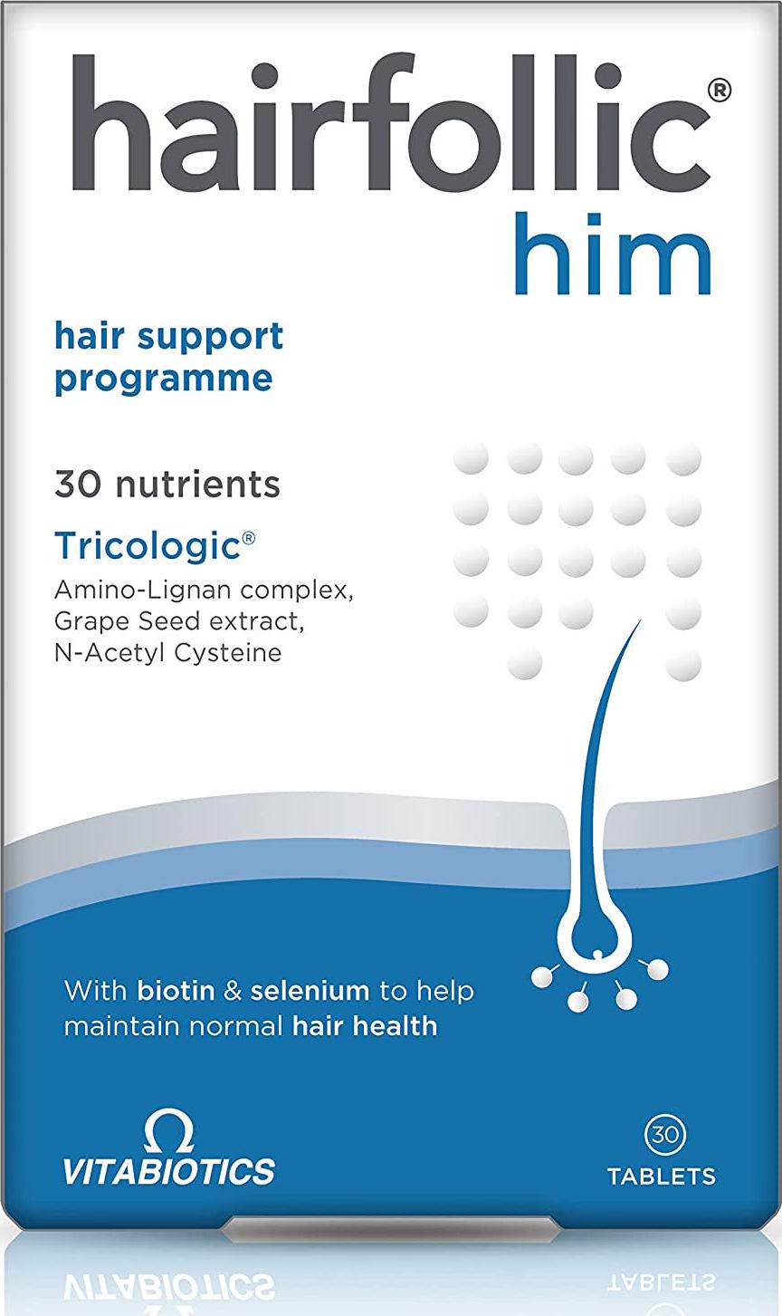 Vitabiotics Hairfollic Him - 30 Tablets