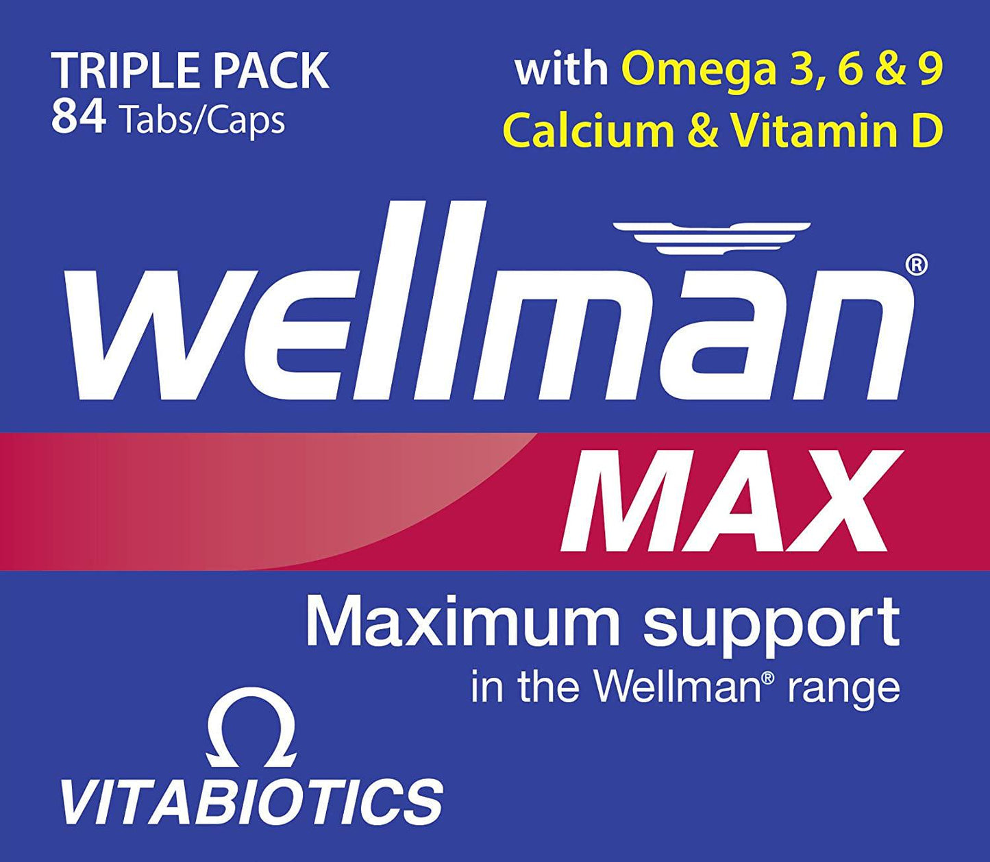 Vitabiotics Wellman Max Capsules - Pack of 84