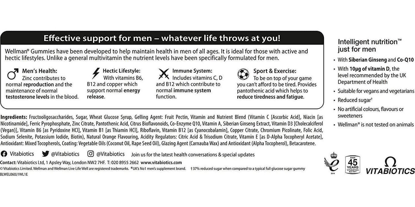 Vitabiotics Wellman Gummies