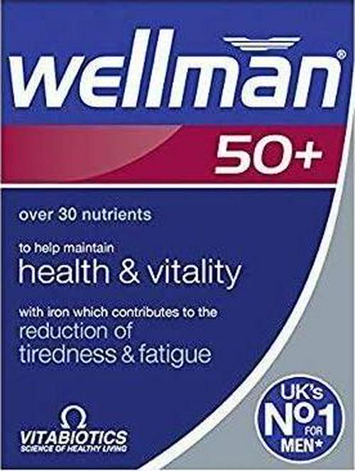 Vitabiotics Wellman 50+ 30 Tabs (Pack of 2)