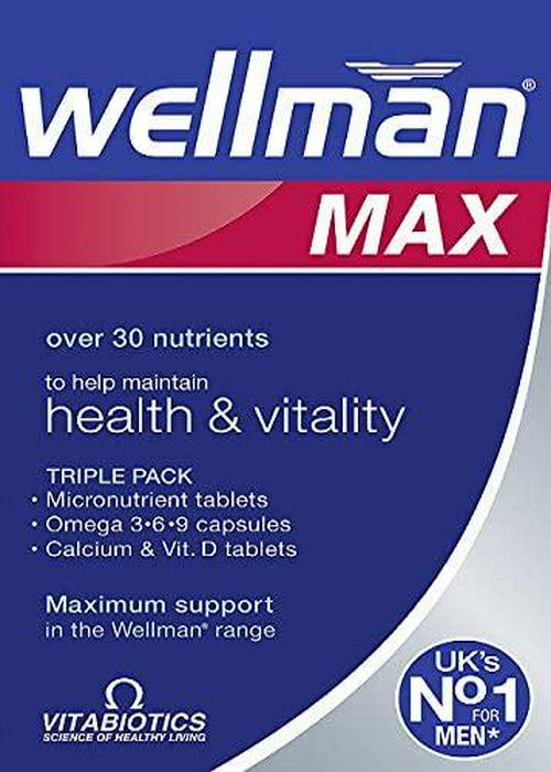 Vitabiotics Wellman Max Capsules - Pack of 84