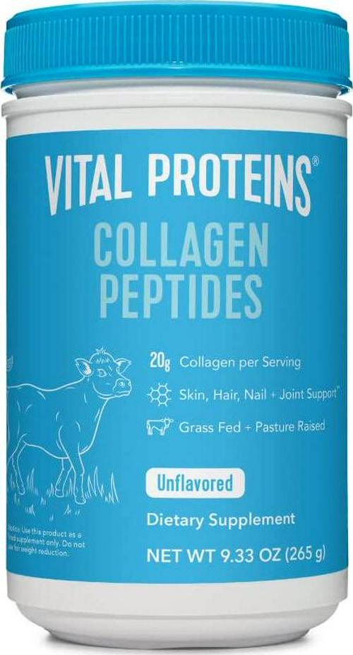 Vital Proteins Collagen Peptides Powder, 9.33 oz, pack of 1, Promotes Hair, Nail, Skin, Bone and Joint Health, Unflavored