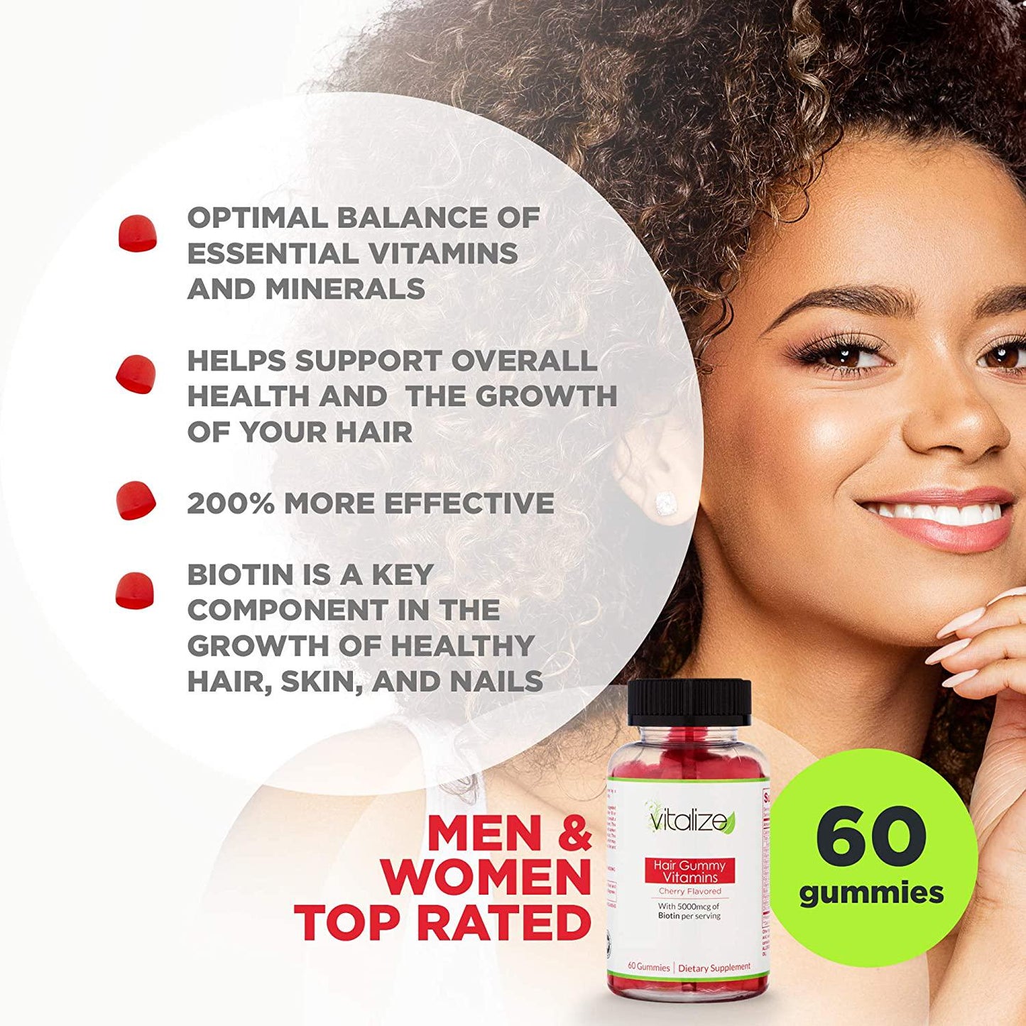Vitalize Multivitamin Hair Gummy