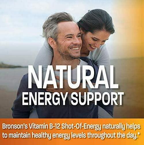 Vitamin B12 2500mcg Shot Of Energy Fast Dissolve Chewable Tablets - Quick Release Cherry Flavored Sublingual B12 Vitamin - Supports Nervous System, Healthy Brain Function Energy Production 180 Count