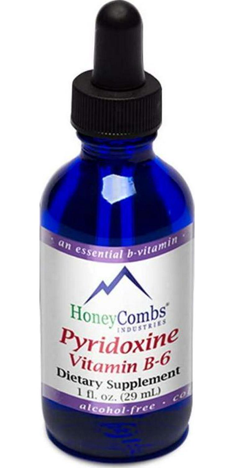 Vitamin B6 (Pyridoxine) Drops Liquid Vitamin B Drops for Natural Brain Function Support, Blood Vessels and Immune Support Liquid Vitamin Mood Supplement Alcohol-Free Health Supplement (1 Fl Oz)