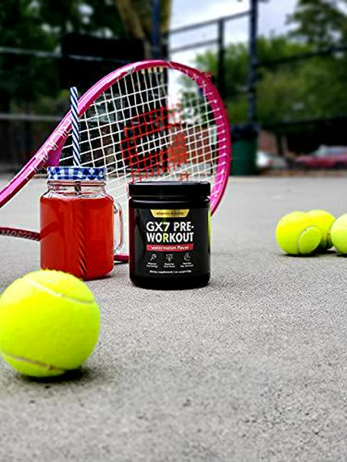 Vitamin Bounty Gx7 Sugar Free Pre Workout Powder, Keto, Energy Supplement with Beta-Alanine, Caffeine, Preworkout for Women and Men, 0g Net Carbs, Non-GMO, Watermelon Flavor, 30 Servings