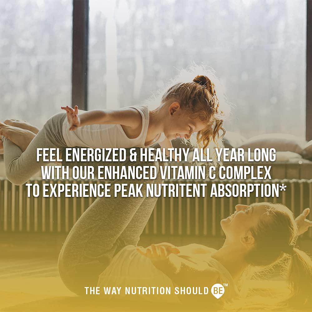 Vitamin C Supplement [2 Pack] 1600mg with Zinc 50mg |Highest Absorption| Vitamin C Immune Support Complex - Vitamin C Capsules and Zinc Vitamins for Adults | VIT C Immune Booster