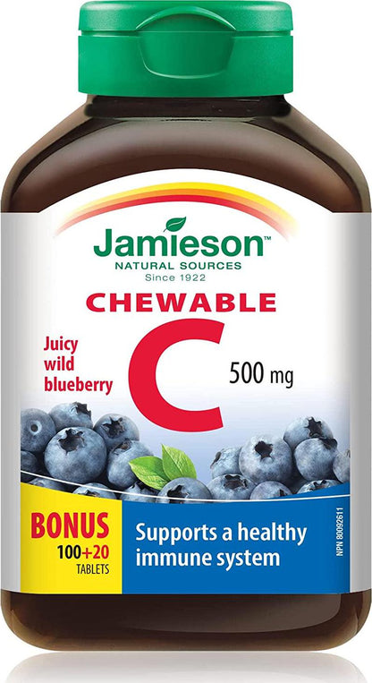 Vitamin C Wild Blueberry Bonus -120 tabs Brand: Jamieson Laboratories